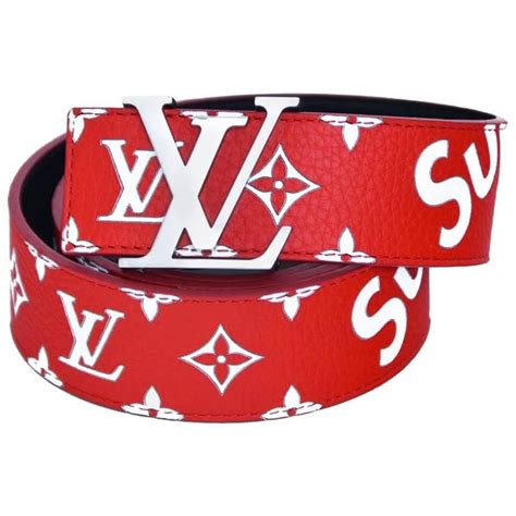 cinturones lv|louis vuitton supreme red belt.